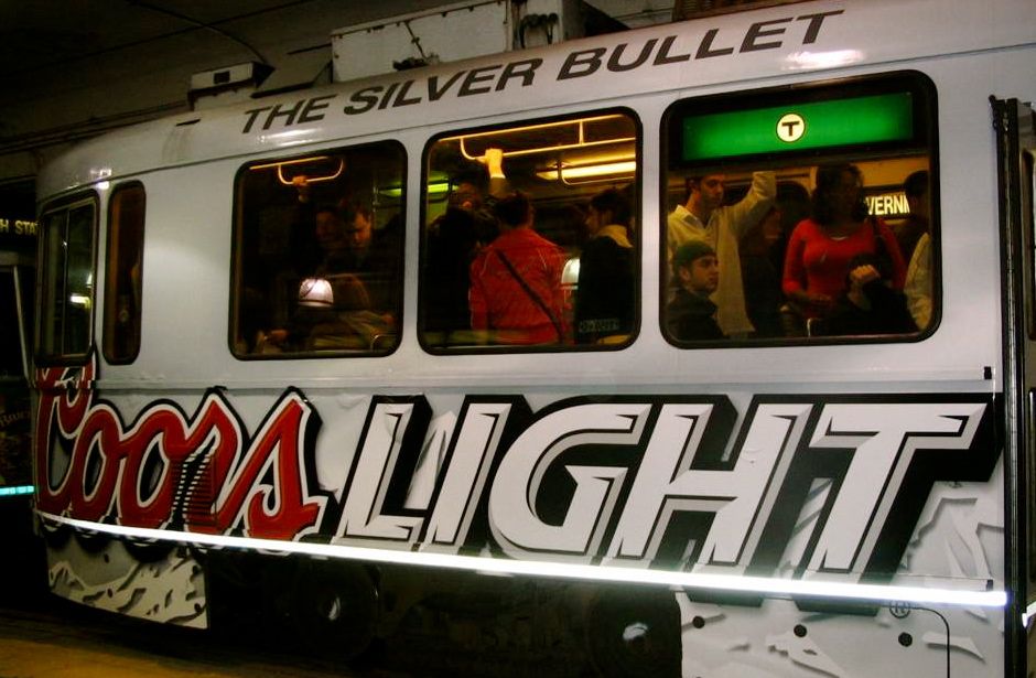 Coors light Transit Ad